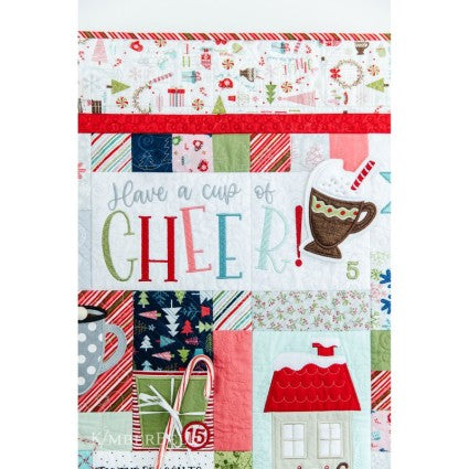 Embroidery CD and Booklet -KID812 Cup of Cheer Advent Quilt Designers: Kim Christopherson, KimberBell Machine Embroidery CD