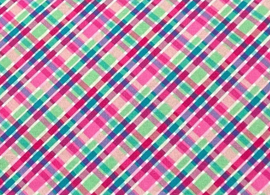 Nutcracker Wonderland Bias Plaid Christmas Cotton fabric - 100% Cotton Fabric - Sold by the 1/2 yard increment