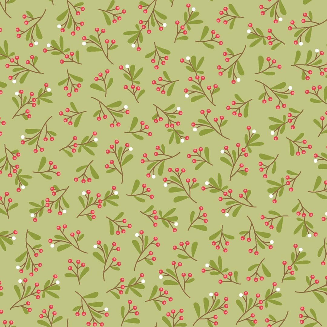 Kimberbell Cup of Cheer 10207-G  100% Cotton Fabric - Sold by the 1/2 yard increment