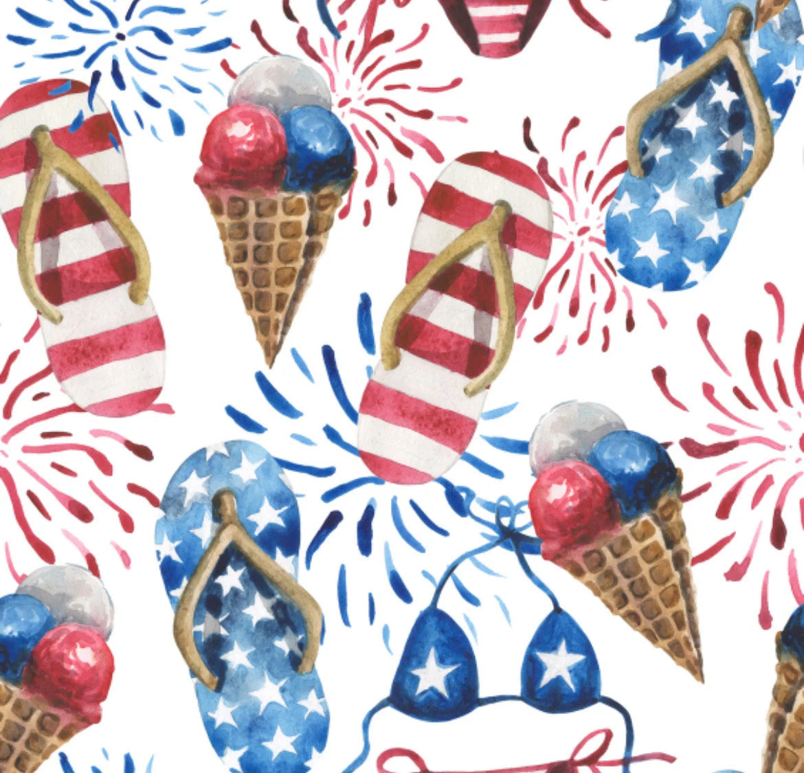 Patriotic Cotton fabric - 100% Cotton Fabric - Sold by the 1/2 yard increment